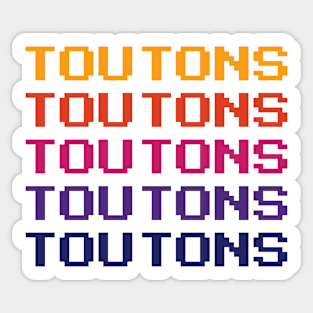 Toutons || Newfoundland and Labrador || Gifts || Souvenirs || Clothing Sticker